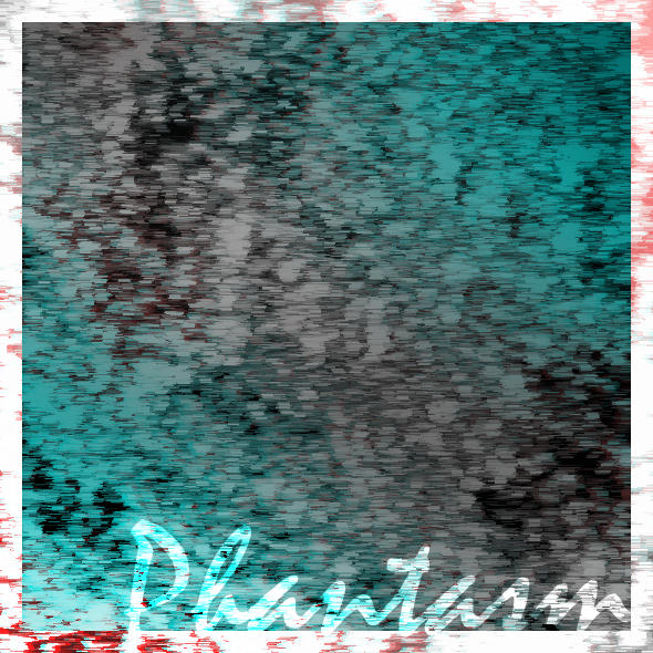 Abstract blue & black artwork